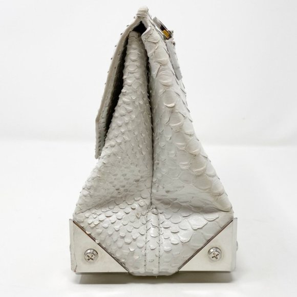 Alexander Wang | Marion Leather Crossbody Bag White Embossed - Picture 3 of 16